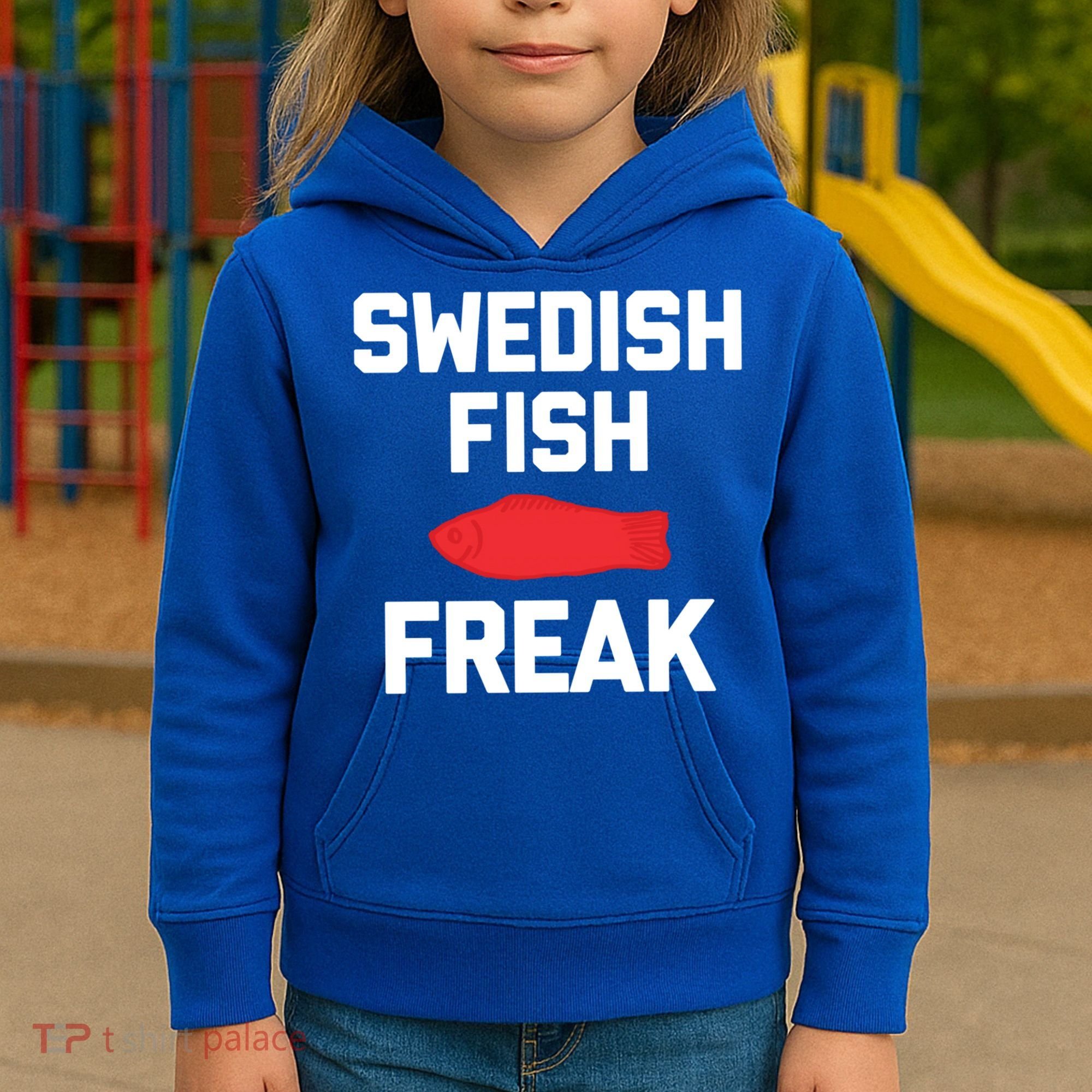 Swedish Fish Freak Gift Funny Saying Sarcastic Food Candy Gift Kids Hoodie