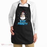 Stay Frosty Funny Christmas Cool Snowman T Apron thumb 2