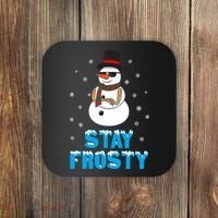 Stay Frosty Funny Christmas Cool Snowman T Coaster thumb 0