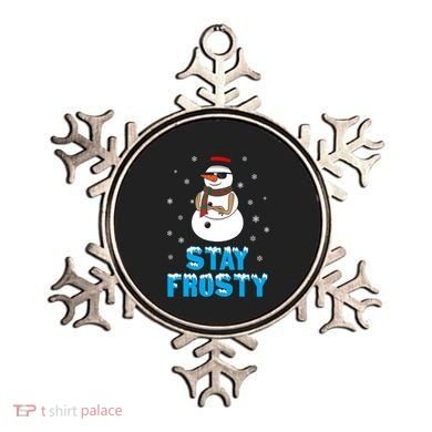 Stay Frosty Funny Christmas Cool Snowman T Ornament