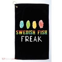 Swedish Fish Freak In The Wild Funny Idea Funny Gift Golf Towel thumb 0
