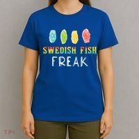 Swedish Fish Freak In The Wild Funny Idea Funny Gift T-Shirt thumb 4