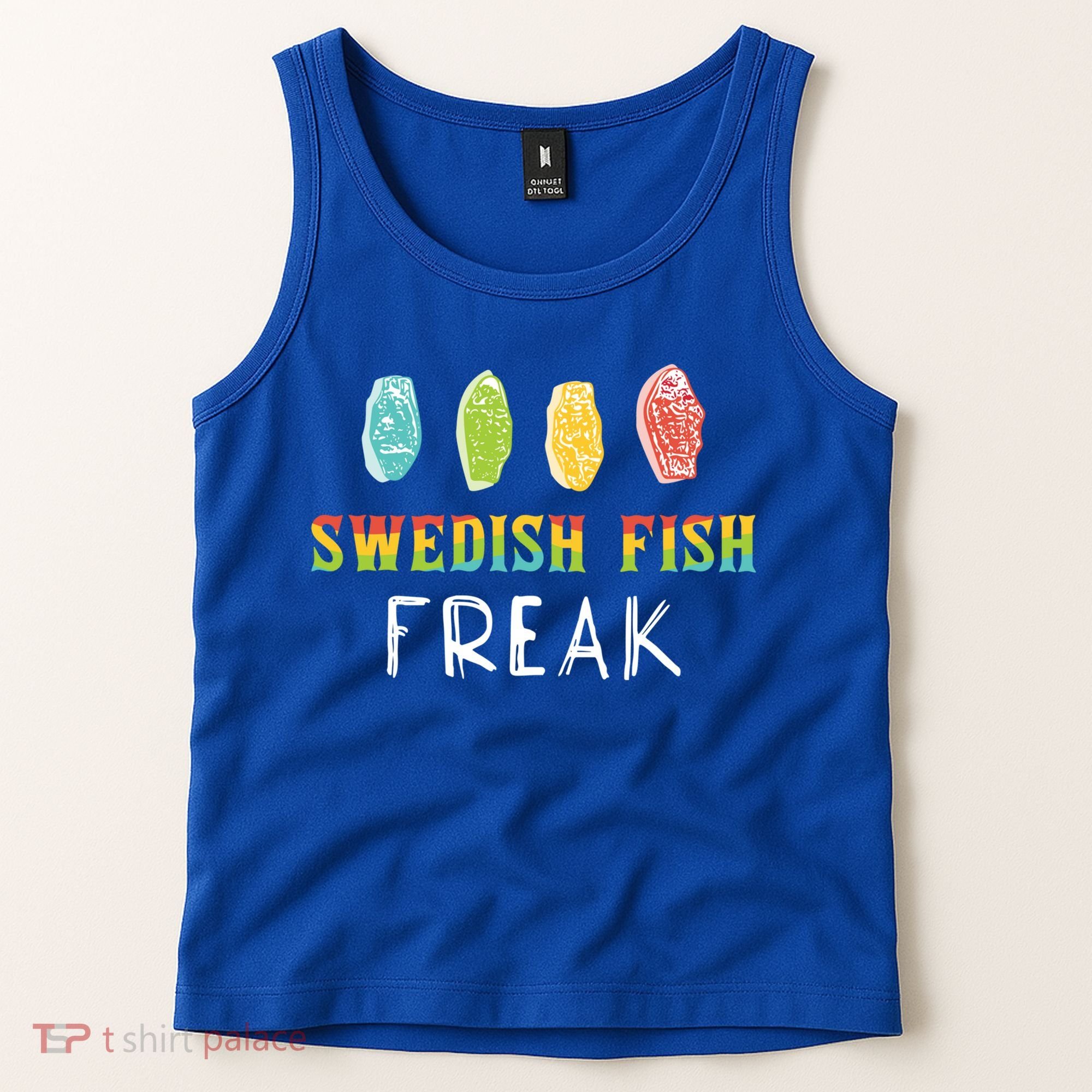 Swedish Fish Freak In The Wild Funny Idea Funny Gift Tank Top