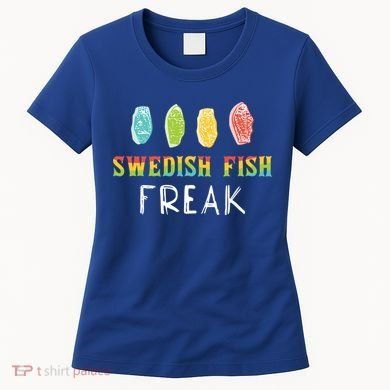 Swedish Fish Freak In The Wild Funny Idea Funny Gift Women's T-Shirt