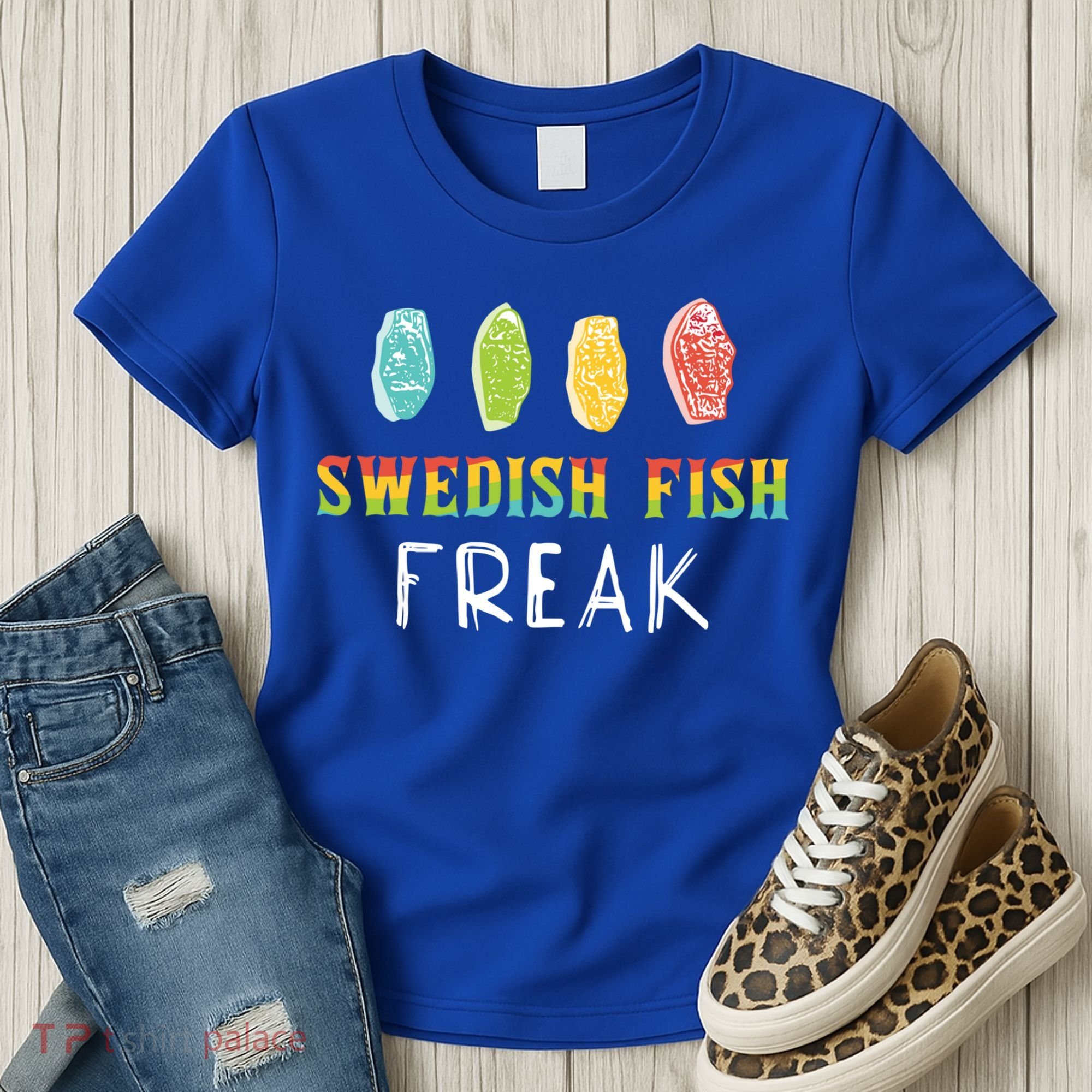 Swedish Fish Freak In The Wild Funny Idea Funny Gift Women's T-Shirt