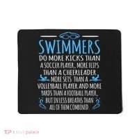 Swimmers Facts Funny Swimming Swim Coach Graphic Mousepad thumb 0
