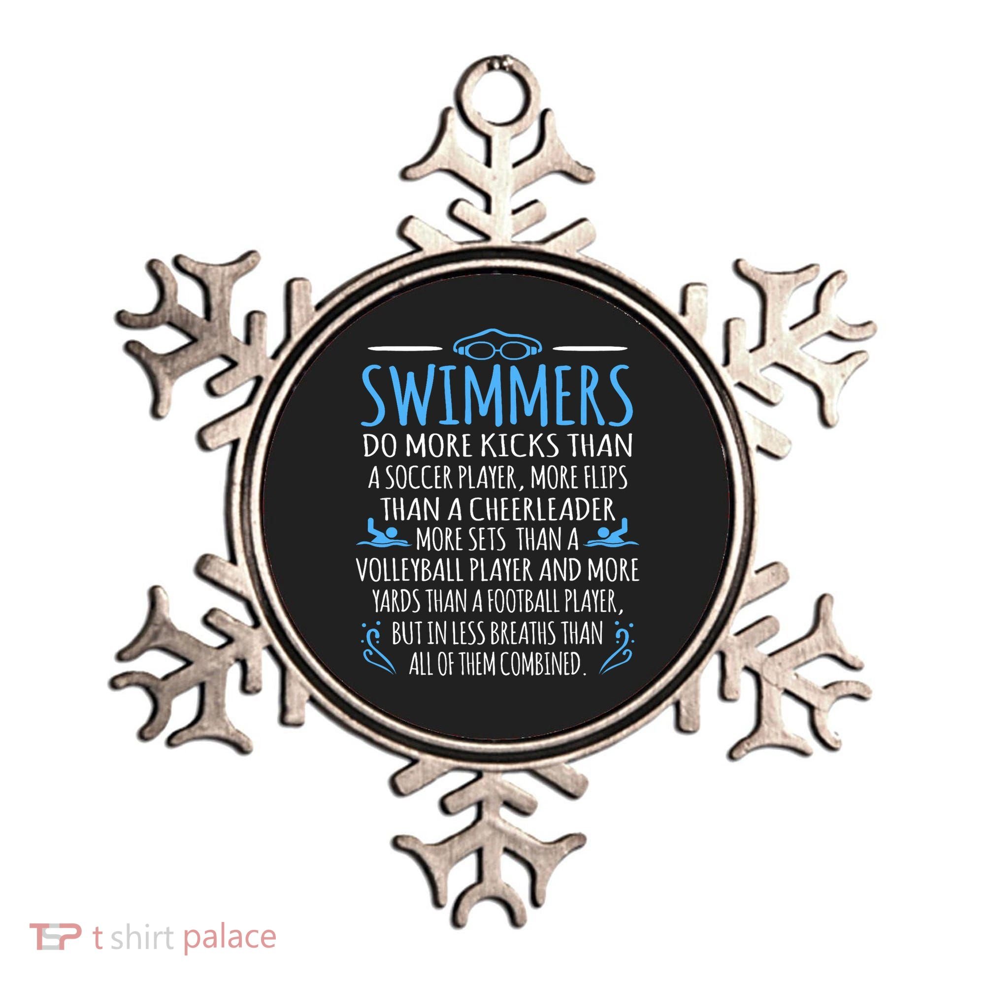 Swimmers Facts Funny Swimming Swim Coach Graphic Ornament