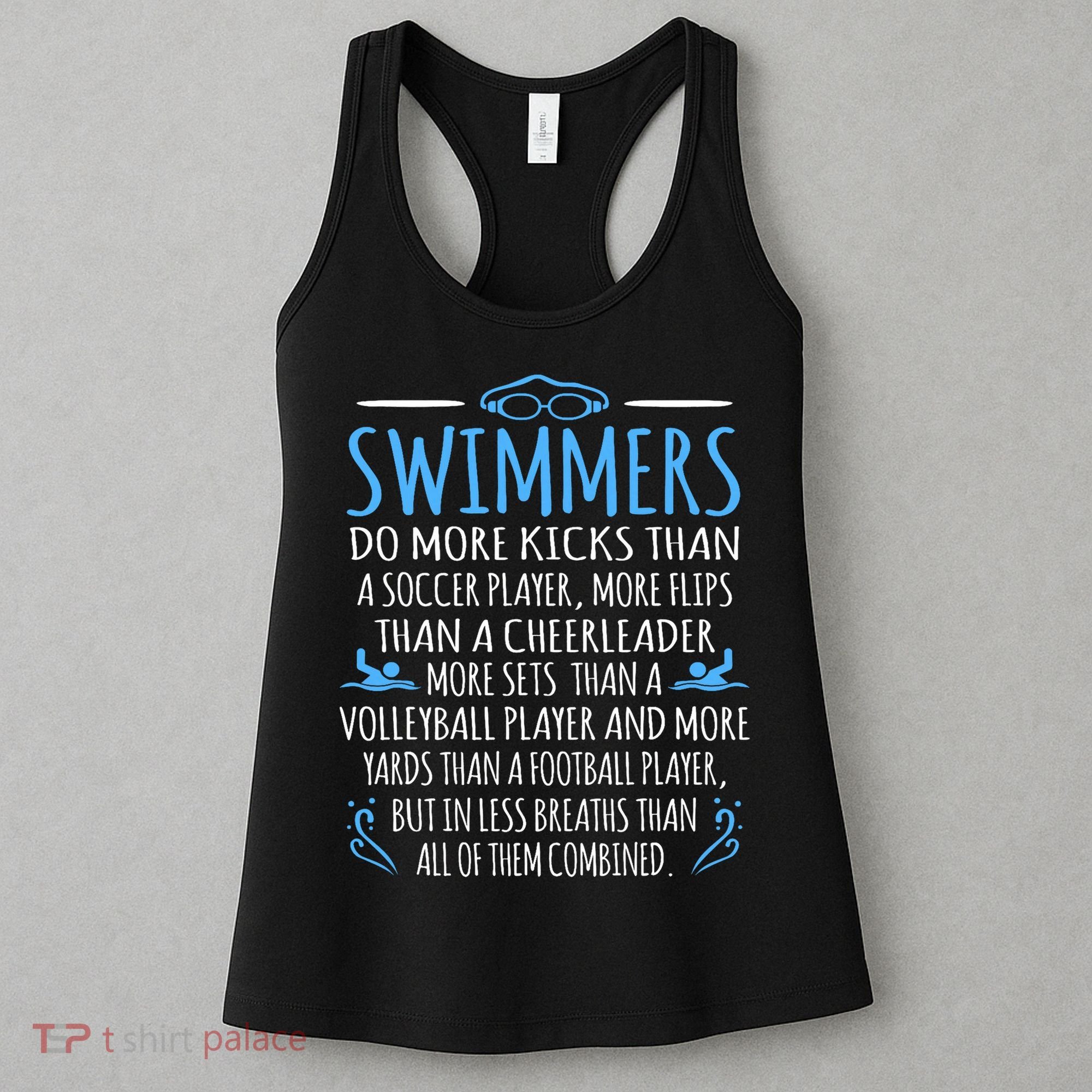 Swimmers Facts Funny Swimming Swim Coach Graphic Women's Tank Top