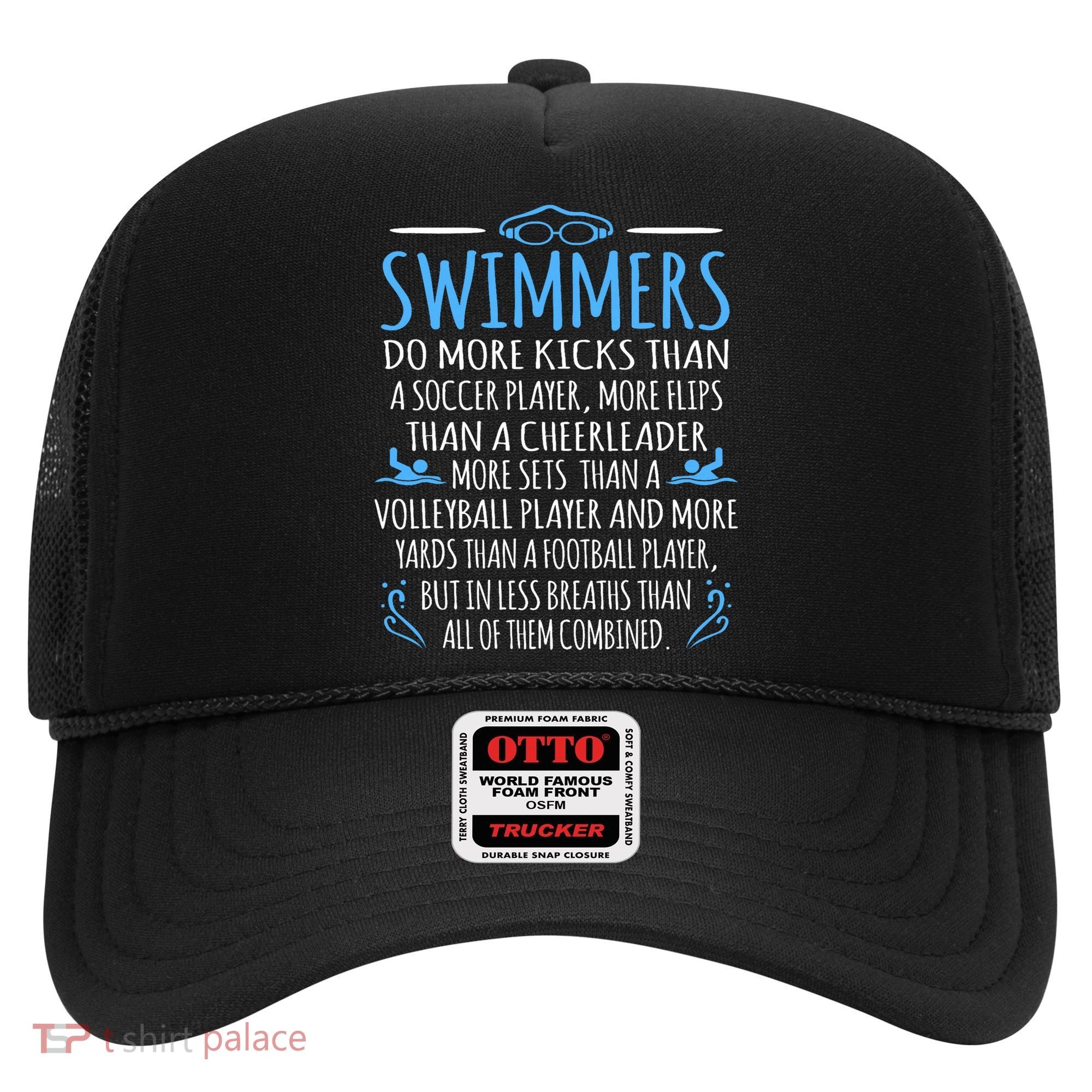 Swimmers Facts Funny Swimming Swim Coach Graphic Hat
