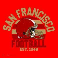 San Francisco Football Est 1946 Team Supporter Santa Hat thumb 1