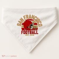 San Francisco Football Est 1946 Team Supporter USA-Made Doggie Bandana thumb 0