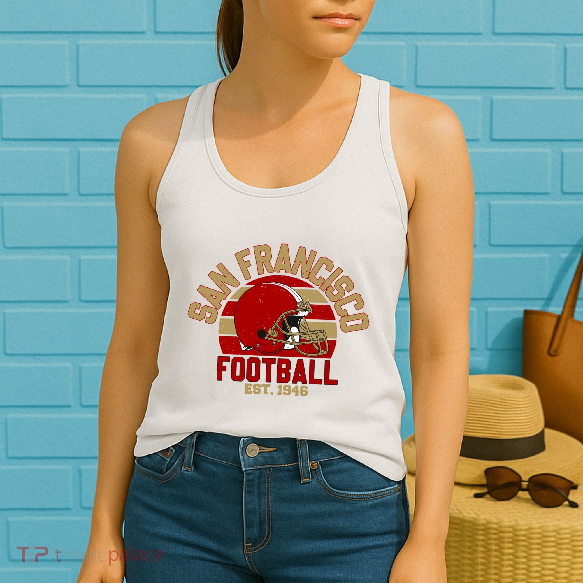San Francisco Football Est 1946 Team Supporter Women's Tank Top