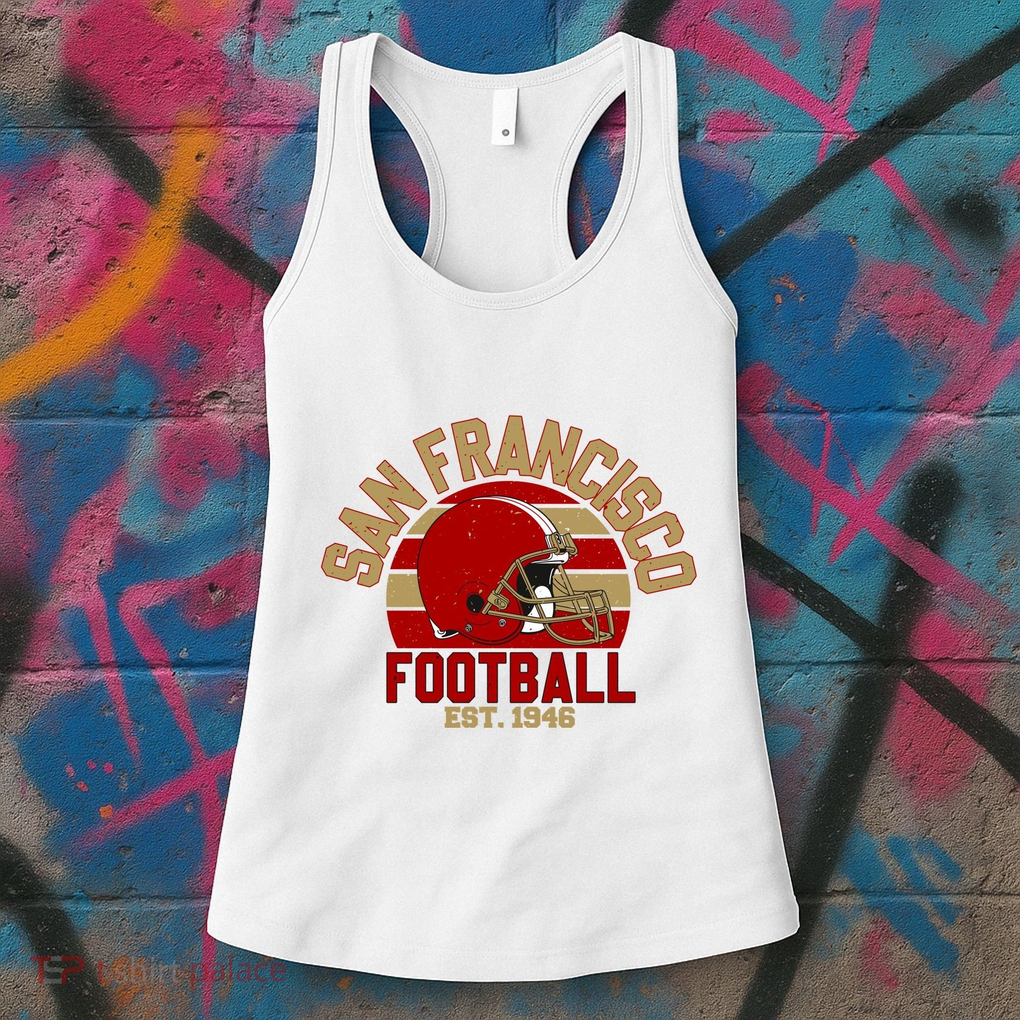 San Francisco Football Est 1946 Team Supporter Women's Tank Top