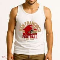 San Francisco Football Est 1946 Team Supporter Tank Top thumb 3