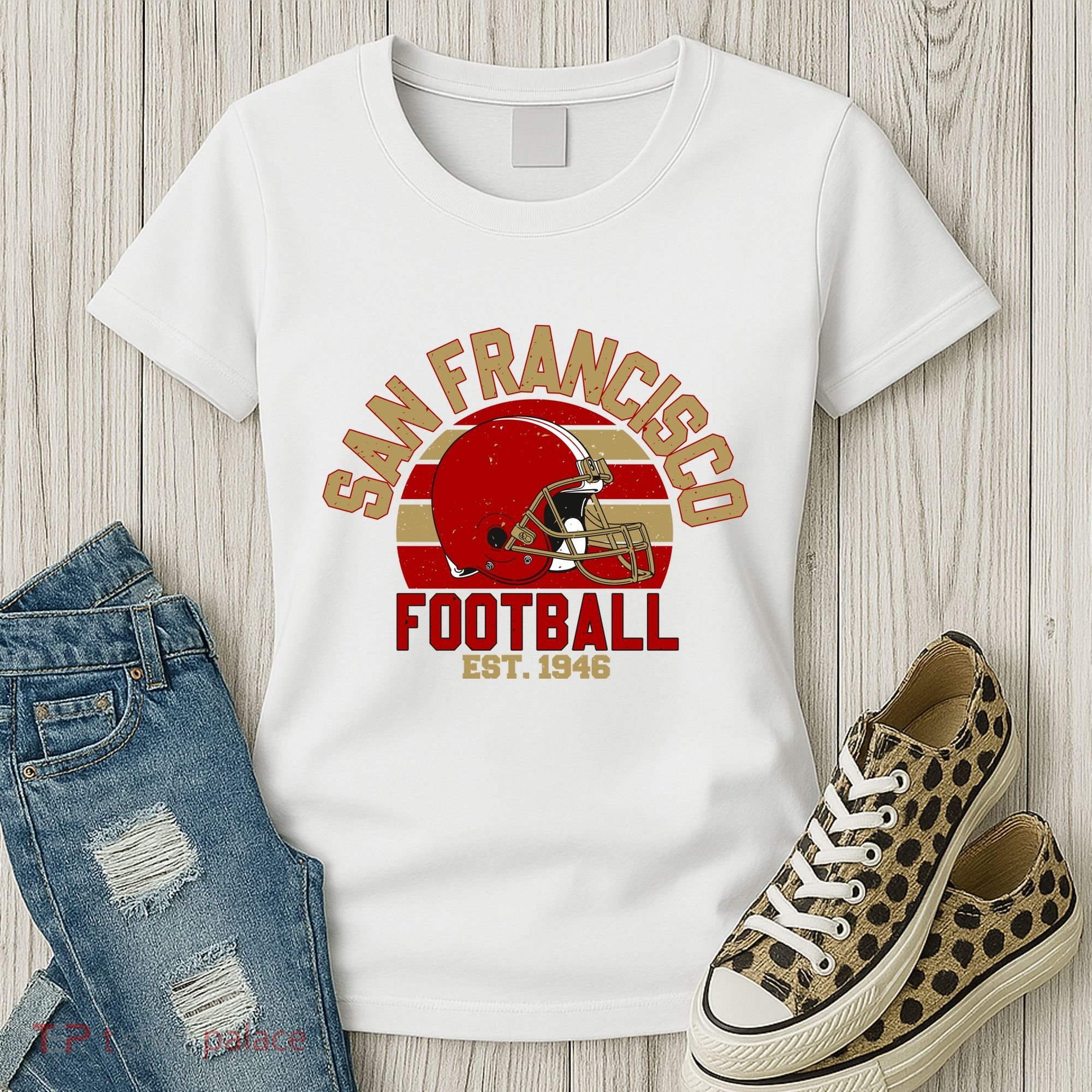 San Francisco Football Est 1946 Team Supporter Women's T-Shirt