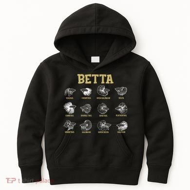 Siamese Fighting Fish Lover Aquarium Keeper Betta Fish Kids Hoodie