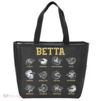 Siamese Fighting Fish Lover Aquarium Keeper Betta Fish Tote Bag thumb 0