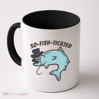 Suffocated Funny Fish Coffee Mug thumb 0