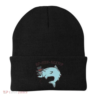 Suffocated Funny Fish Beanie