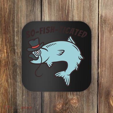Suffocated Funny Fish Coaster