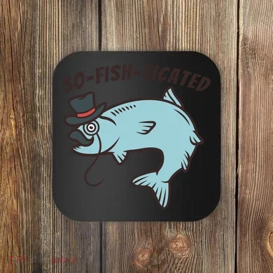 Suffocated Funny Fish Coaster