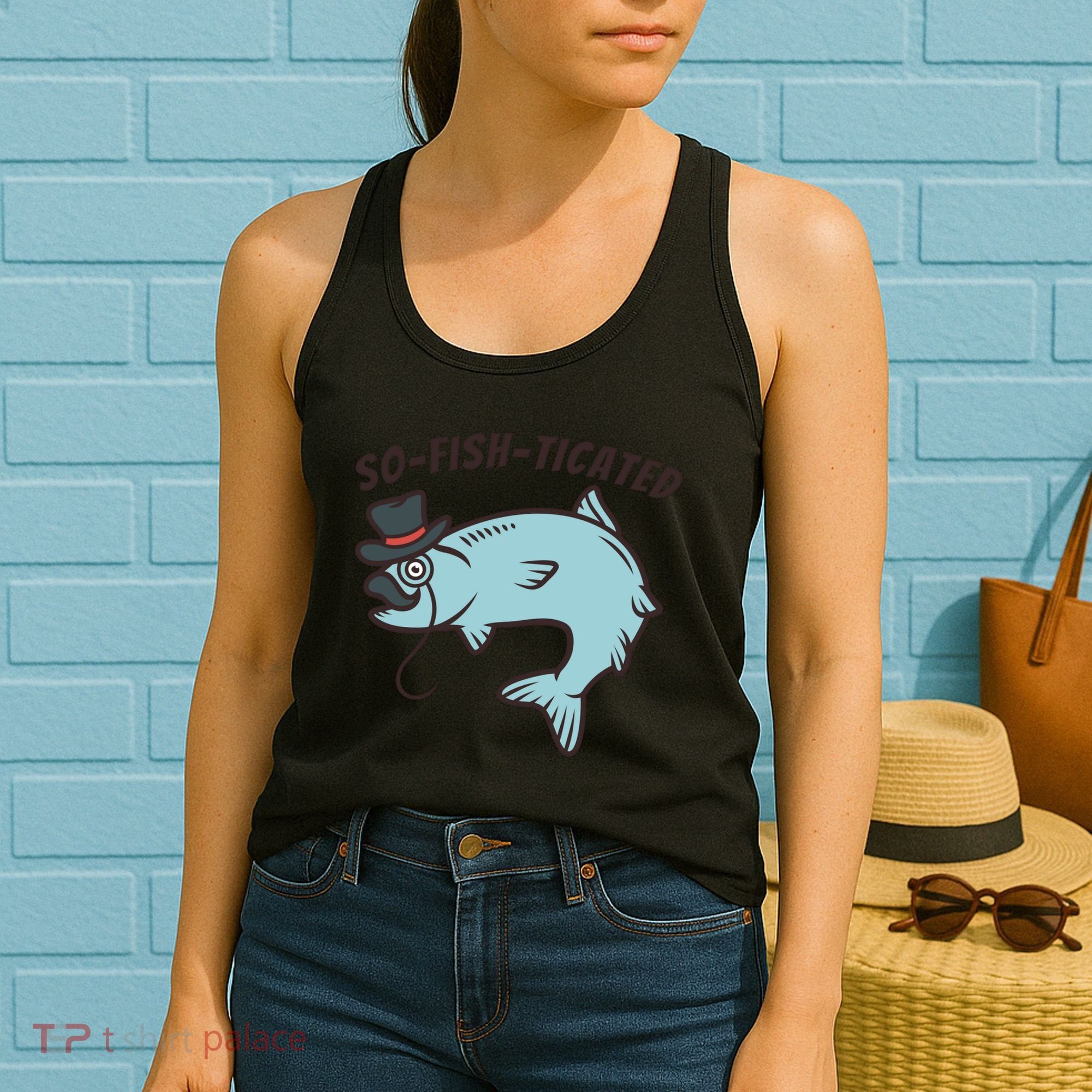 Suffocated Funny Fish Women's Tank Top
