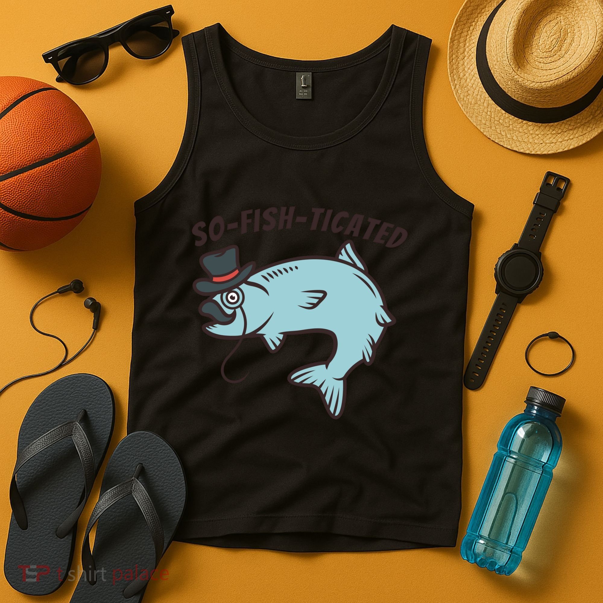 Suffocated Funny Fish Tank Top