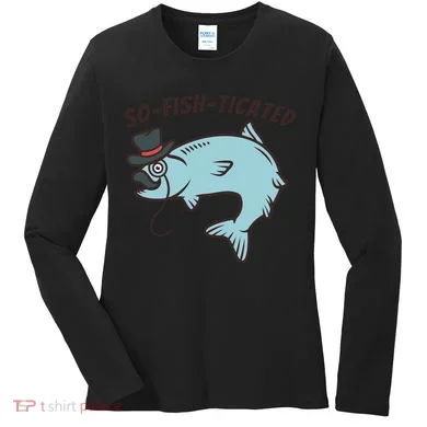 Suffocated Funny Fish Women's Long Sleeve Shirt