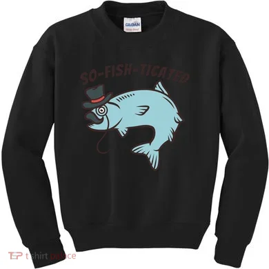 Suffocated Funny Fish Kids Sweatshirt