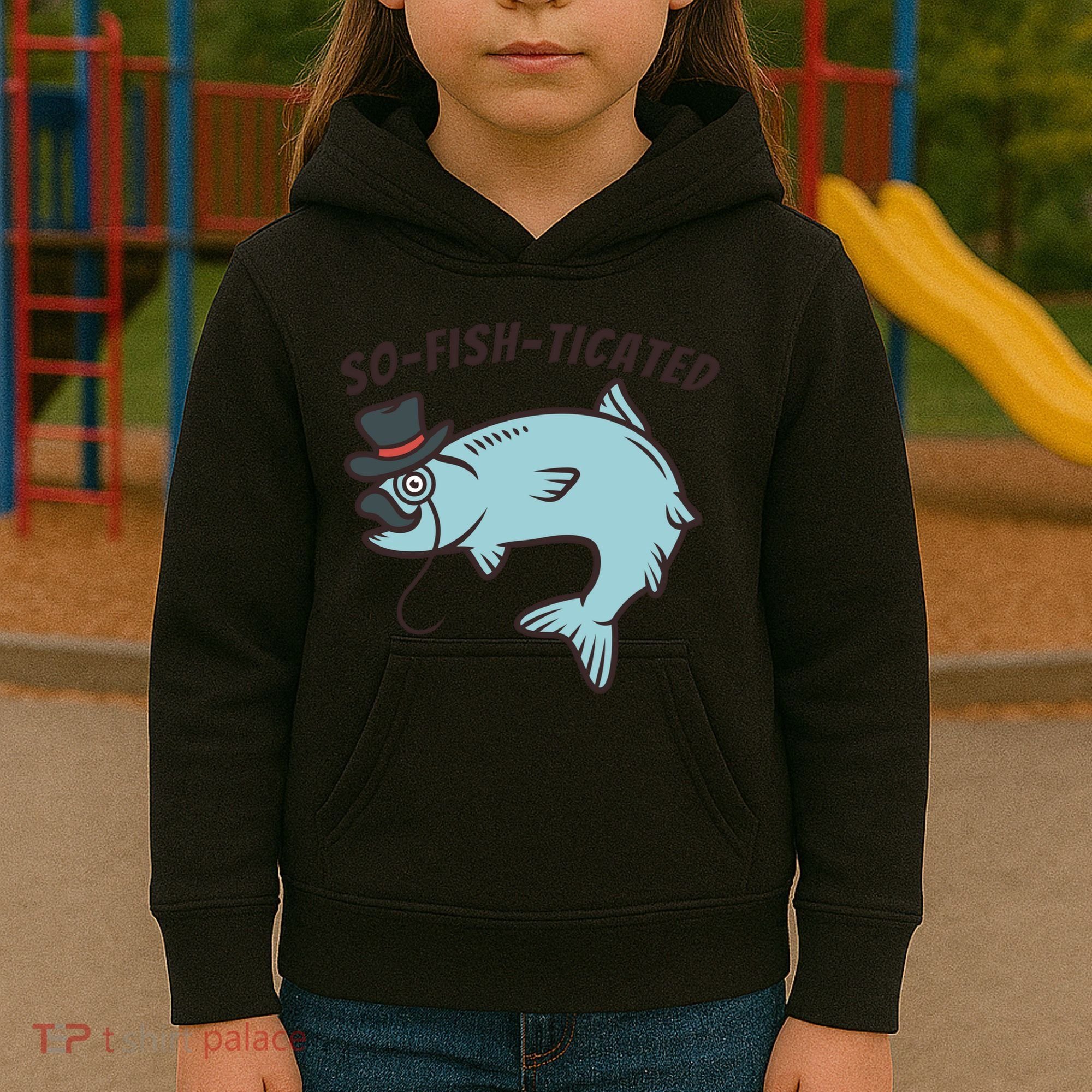 Suffocated Funny Fish Kids Hoodie