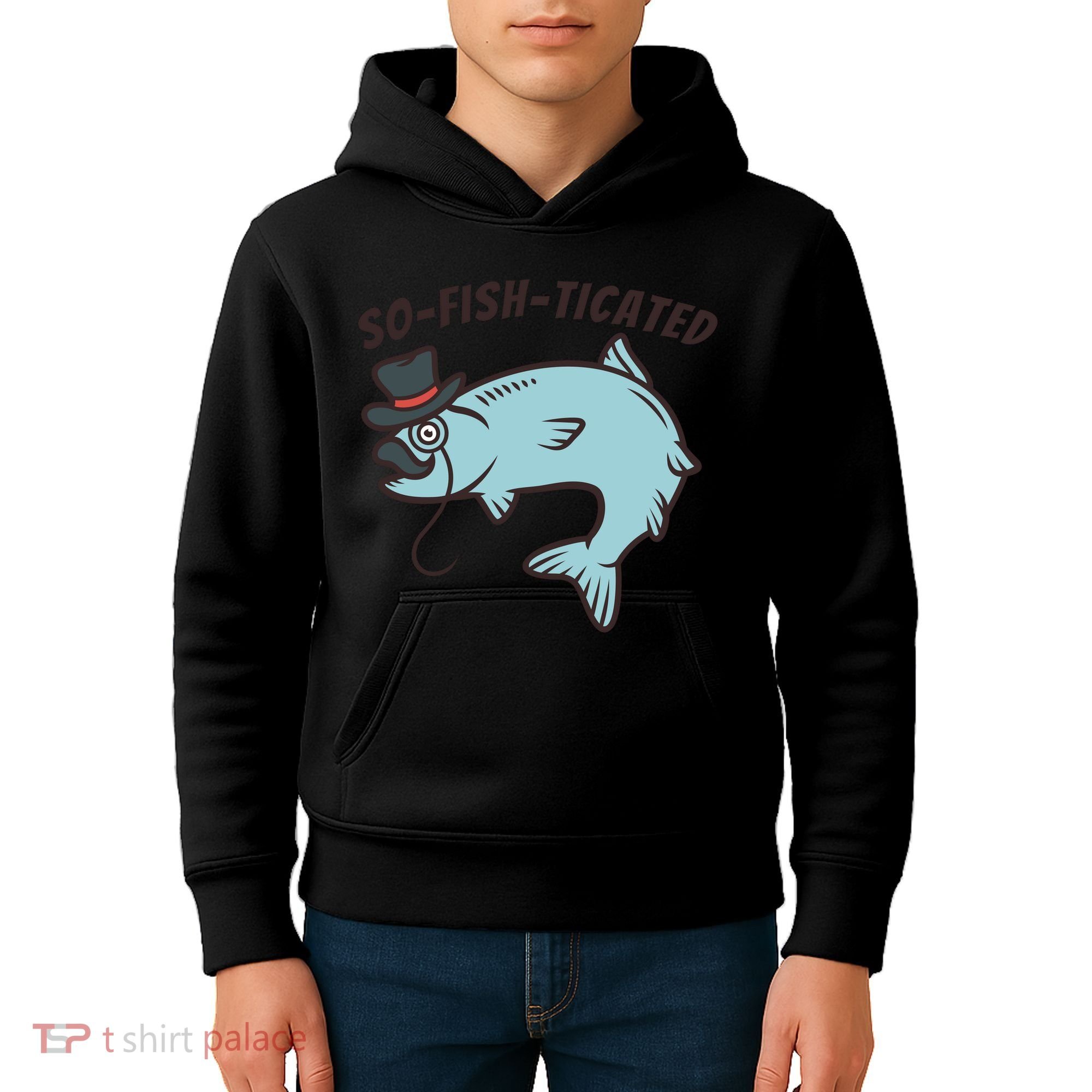 Suffocated Funny Fish Kids Hoodie