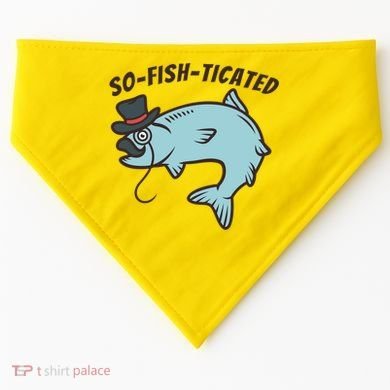 Suffocated Funny Fish USA-Made Doggie Bandana