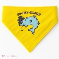 Suffocated Funny Fish USA-Made Doggie Bandana thumb 0