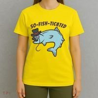Suffocated Funny Fish T-Shirt thumb 4