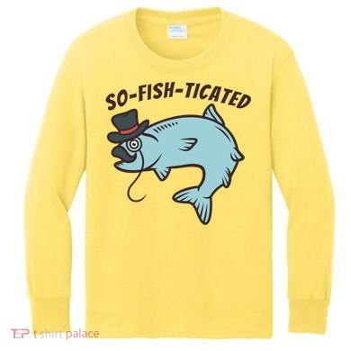 Suffocated Funny Fish Kids Long Sleeve Shirt