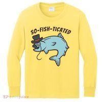 Suffocated Funny Fish Kids Long Sleeve Shirt thumb 0