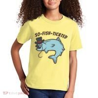 Suffocated Funny Fish Kids T-Shirt thumb 2