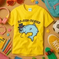 Suffocated Funny Fish Kids T-Shirt thumb 3