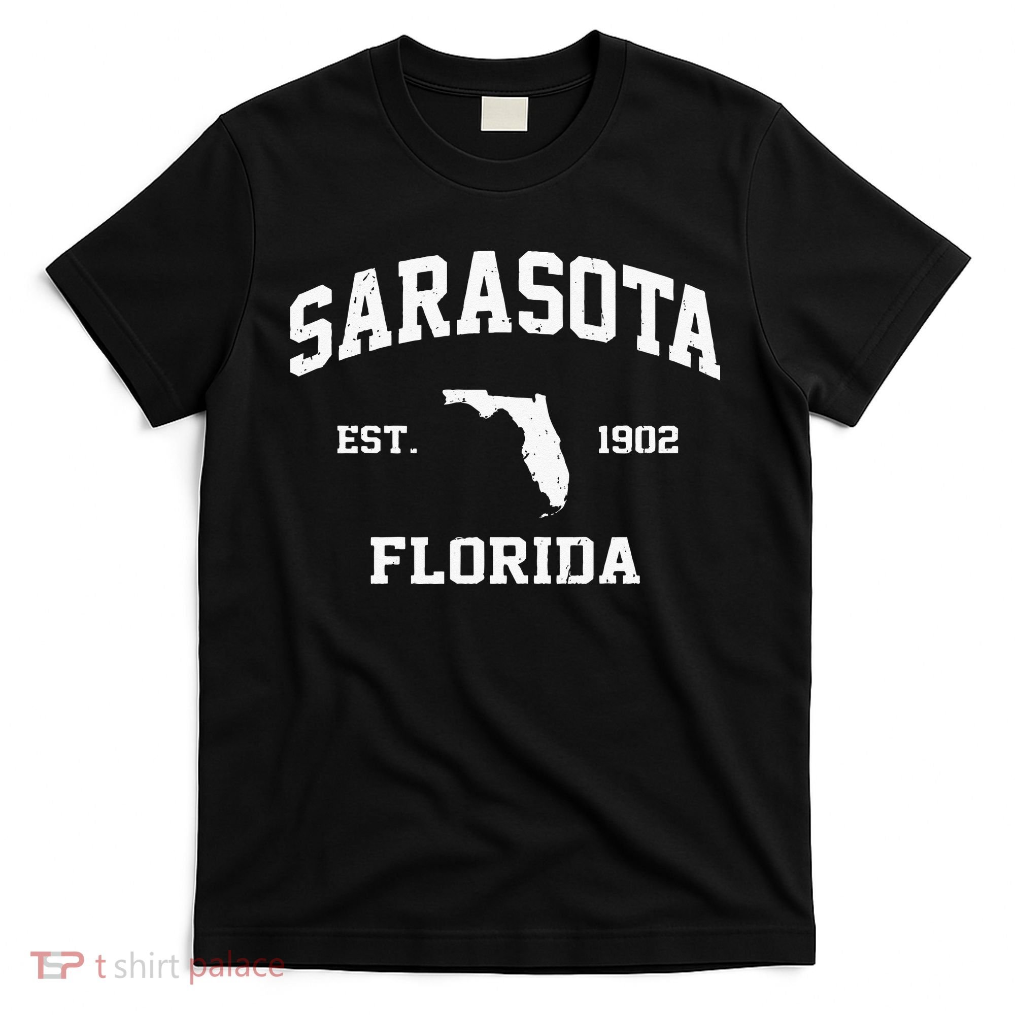 Sarasota Florida FL Vintage State Athletic Style T-Shirt