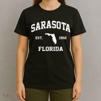 Sarasota Florida FL Vintage State Athletic Style T-Shirt thumb 4