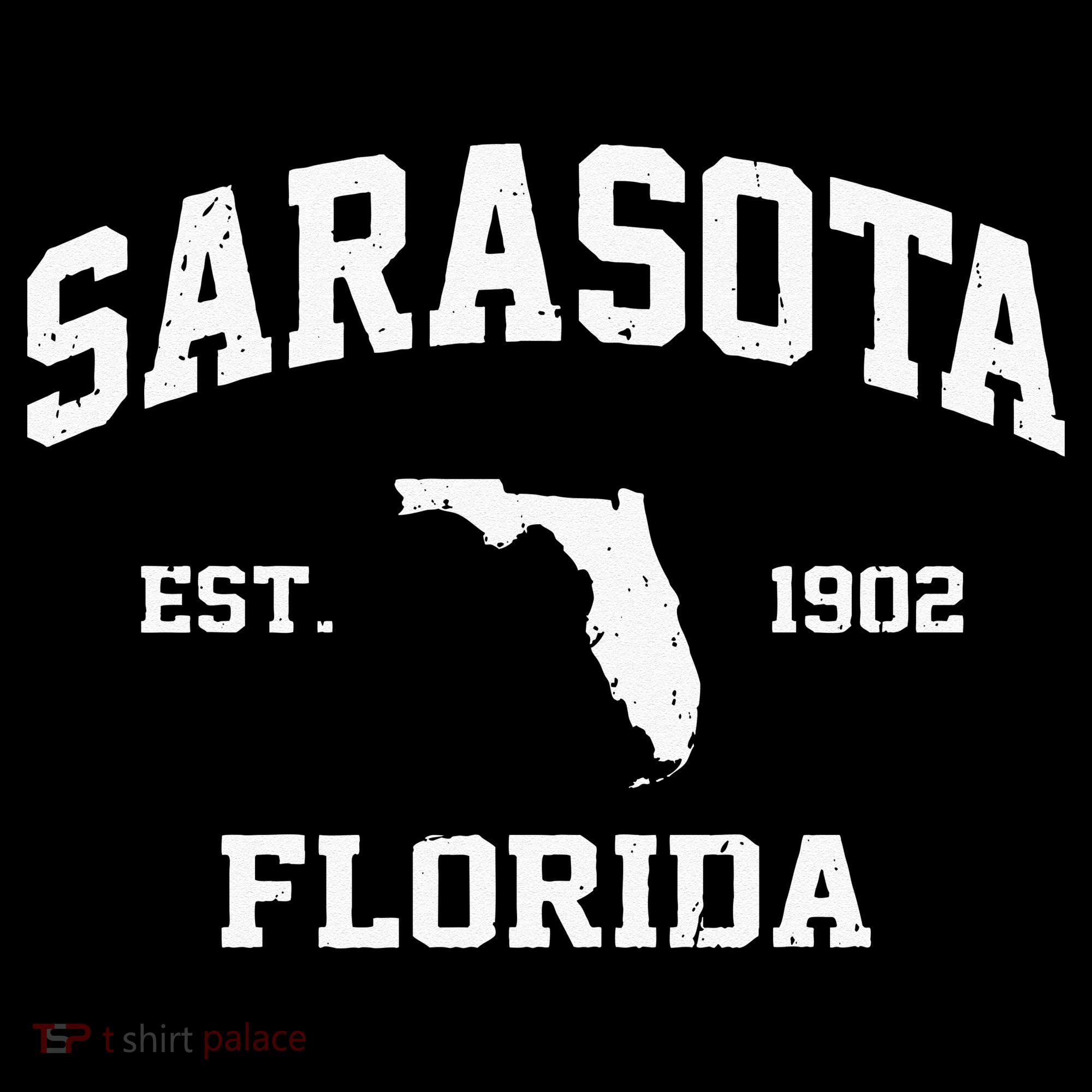 Sarasota Florida FL Vintage State Athletic Style T-Shirt