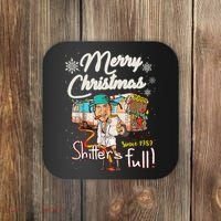 Shitters Full Funny Camper RV Camping TShirt Coaster thumb 0