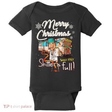 Shitters Full Funny Camper RV Camping TShirt Baby Bodysuit