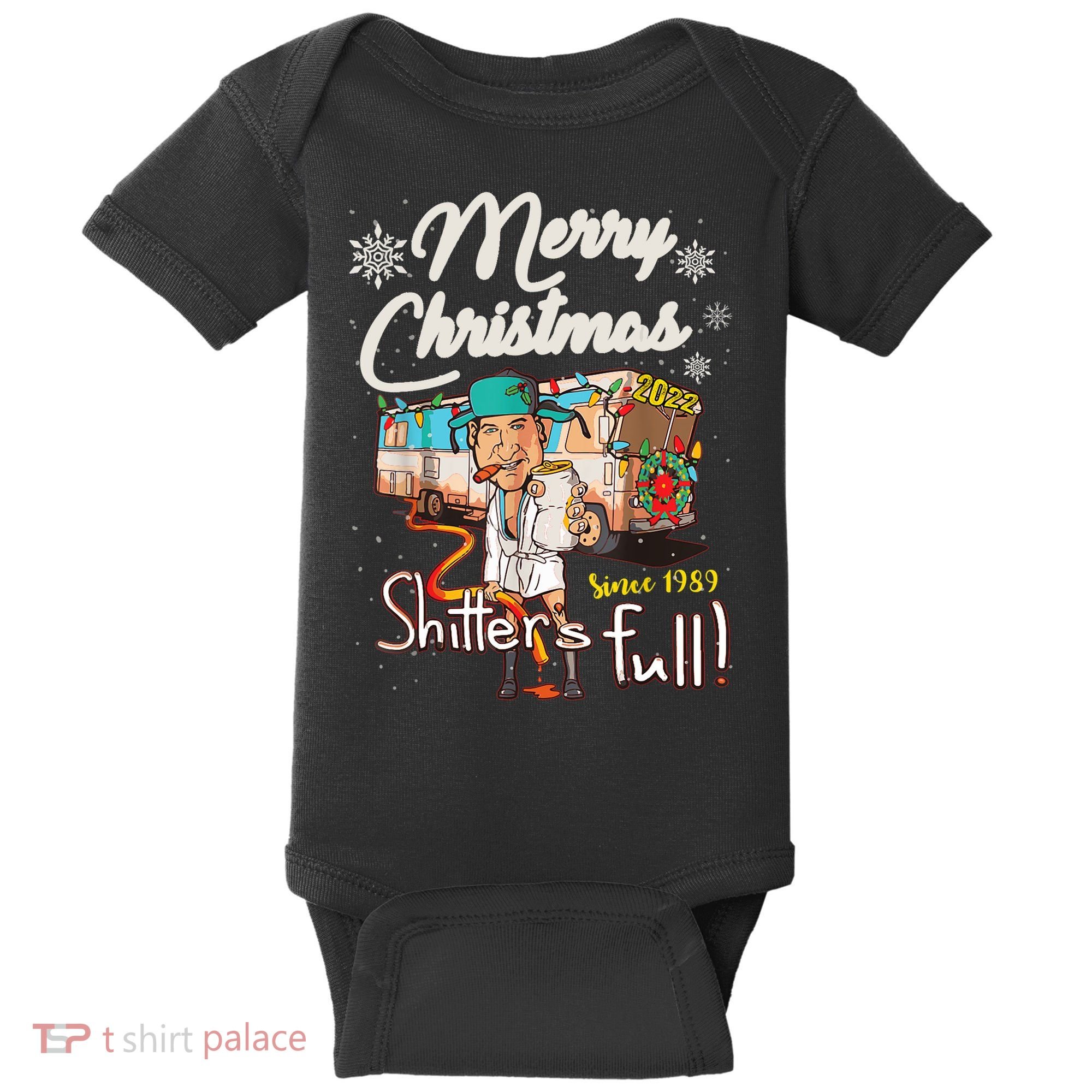 Shitters Full Funny Camper RV Camping TShirt Baby Bodysuit