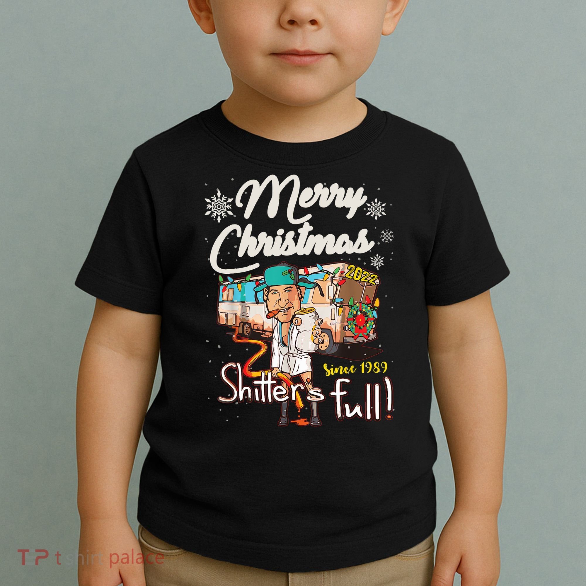 Shitters Full Funny Camper RV Camping TShirt Toddler T-Shirt