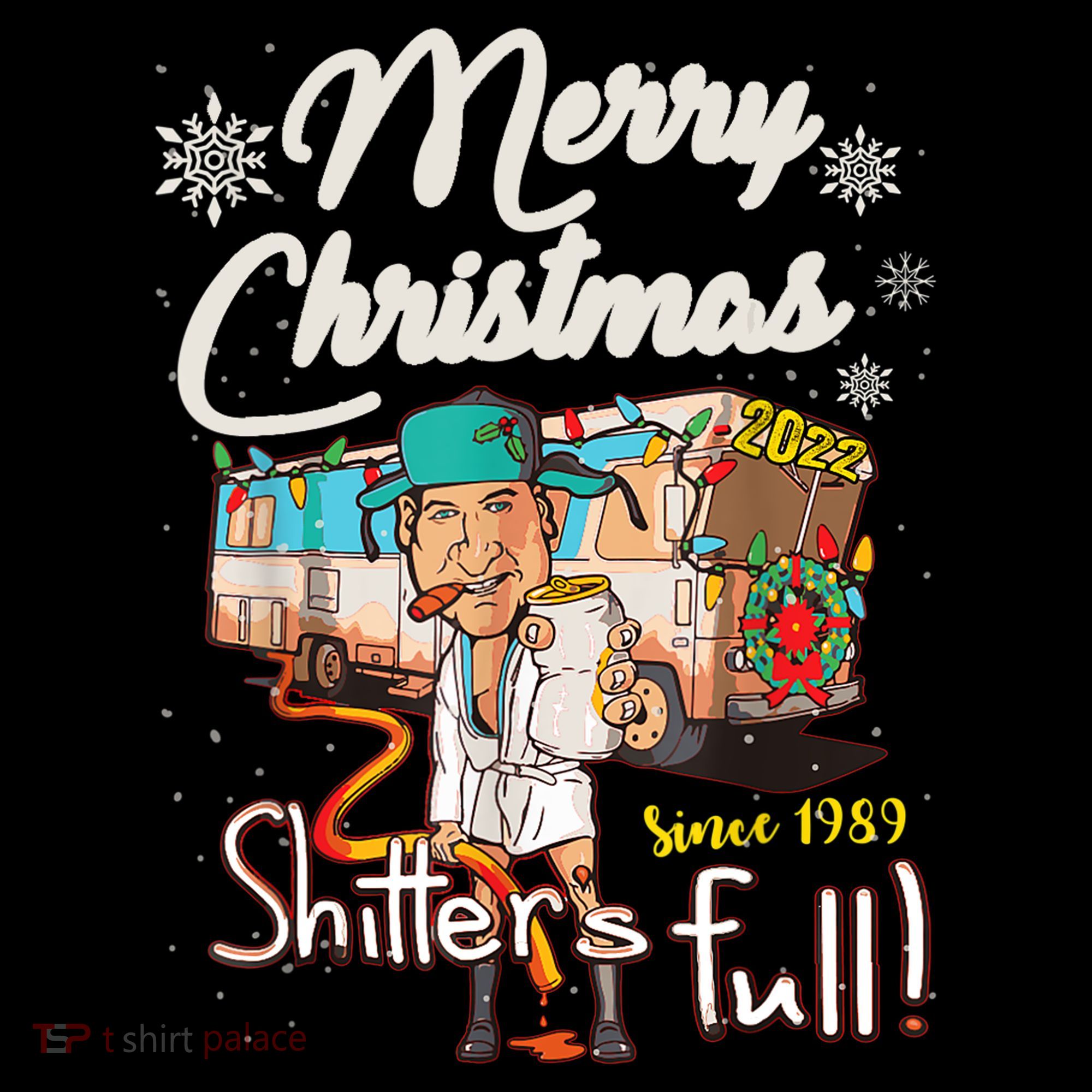 Shitters Full Funny Camper RV Camping TShirt Women's Long Sleeve Shirt