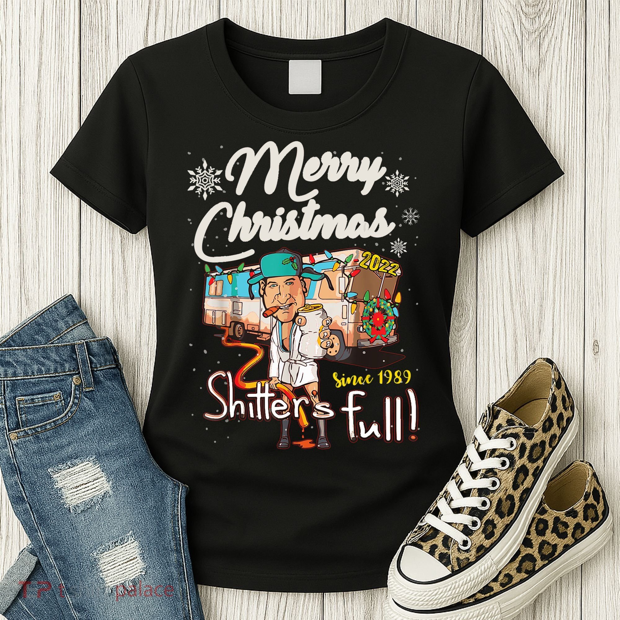 Shitters Full Funny Camper RV Camping TShirt Women's T-Shirt