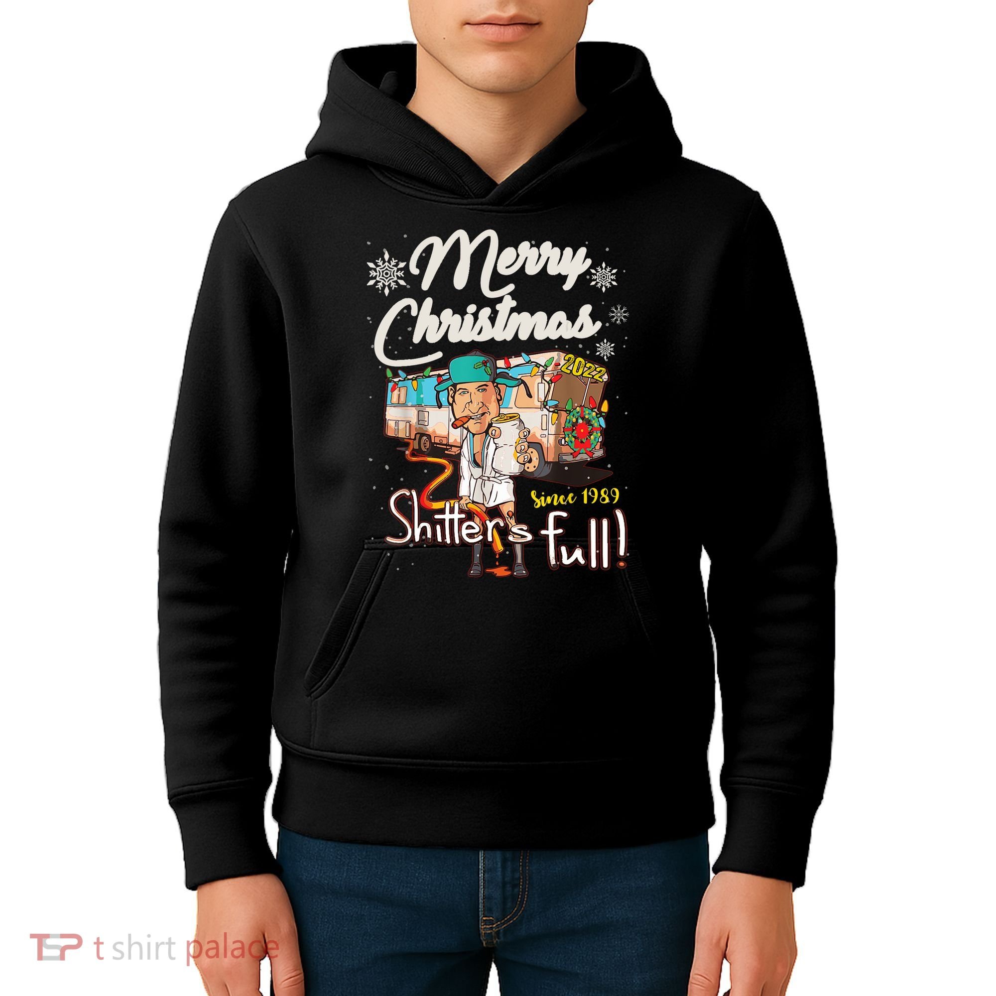 Shitters Full Funny Camper RV Camping TShirt Kids Hoodie