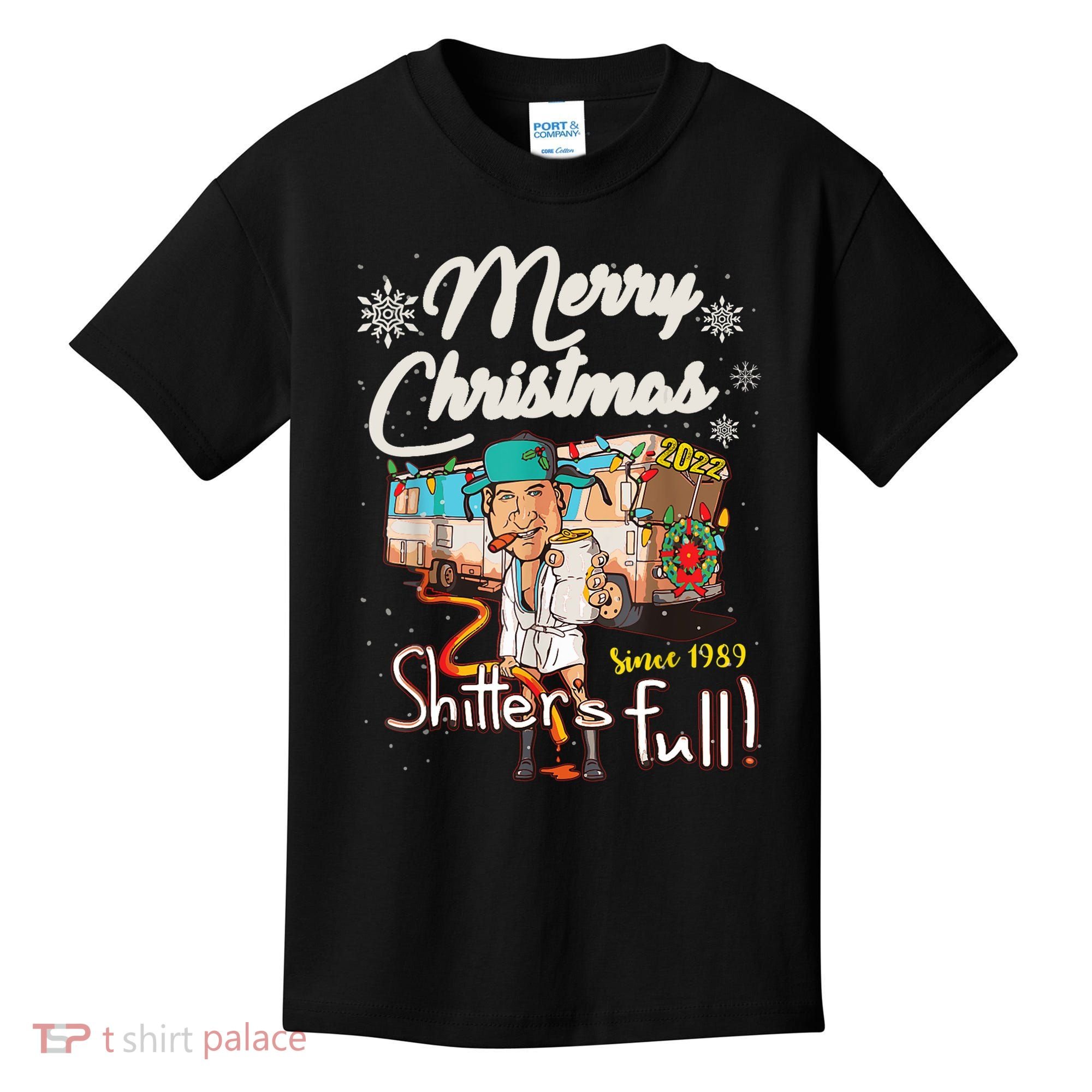 Shitters Full Funny Camper RV Camping TShirt Kids T-Shirt
