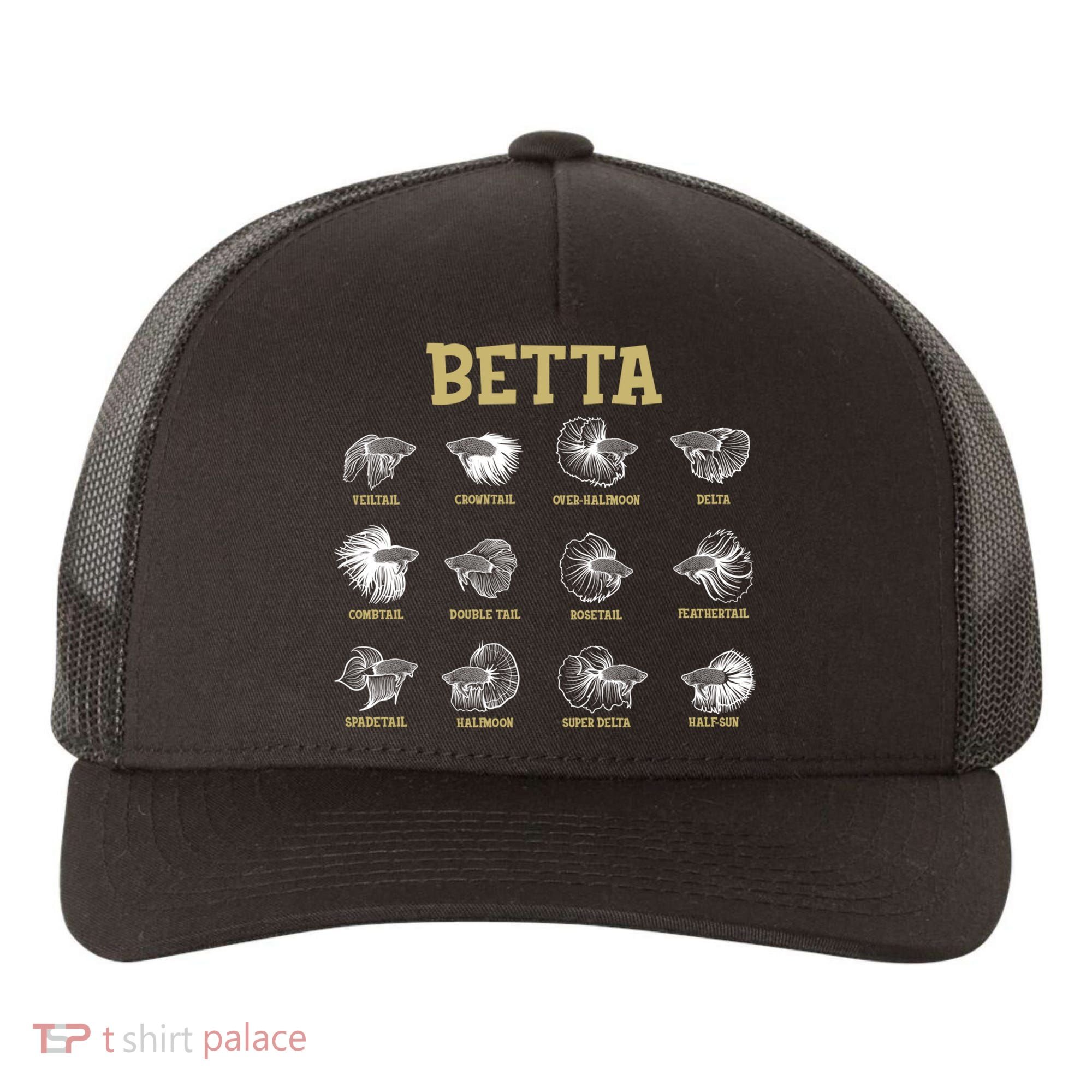 Siamese Fighting Fish Lover Aquarium Keeper Betta Fish Cute Gift Yupoong Adult 5-Panel Trucker Hat